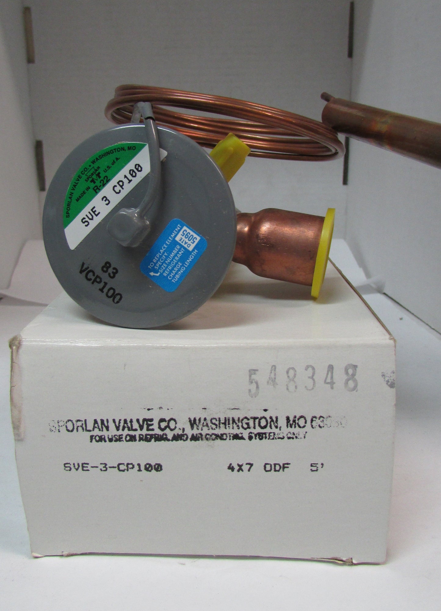 SPORLAN THERMOSTATIC EXPANSION Valve SVE-3-CP100