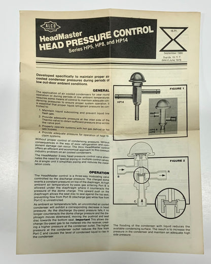 Alco Controls HP8T7-A Head Pressure Control