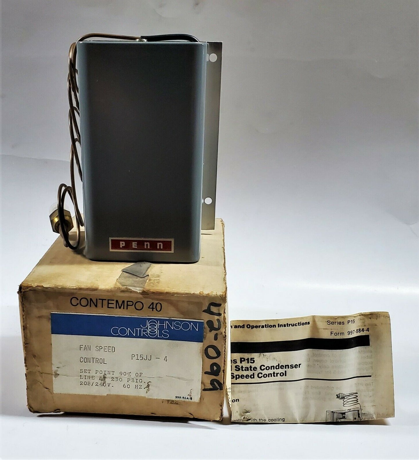 Johnson Controls P15JJ-4 Fan Speed Control