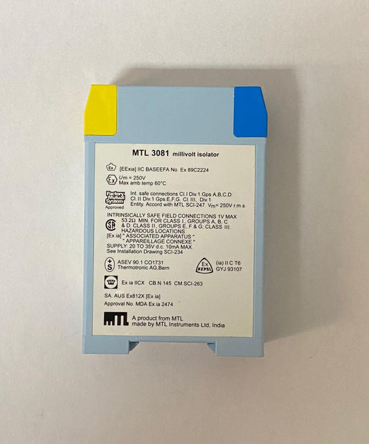 MTL Measurement Technology Ltd  Instruments MTL-3081 Millivolt Isolator