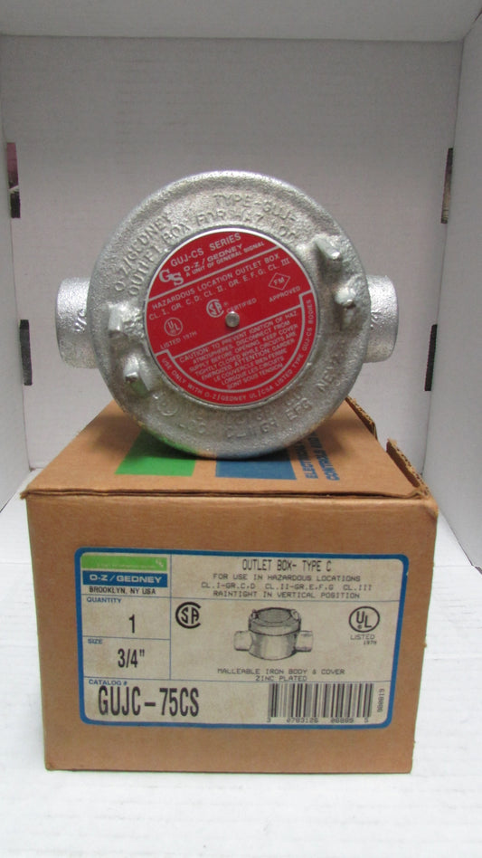 OZ-Gedney GUJC-75CS Outlet Box  3/4"