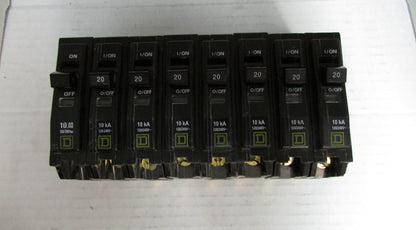 Square D AD-7097 Circuit Breaker 20A 10kA x 8 pieces