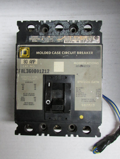 Square D FAL360801212 Circuit Breaker 