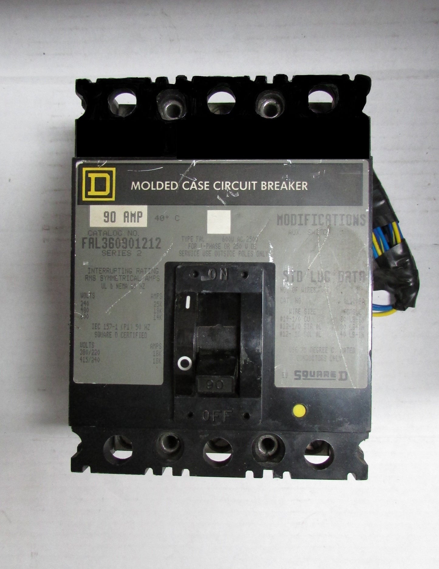 Square D FAL36090 1212 Circuit Breaker 90AMP