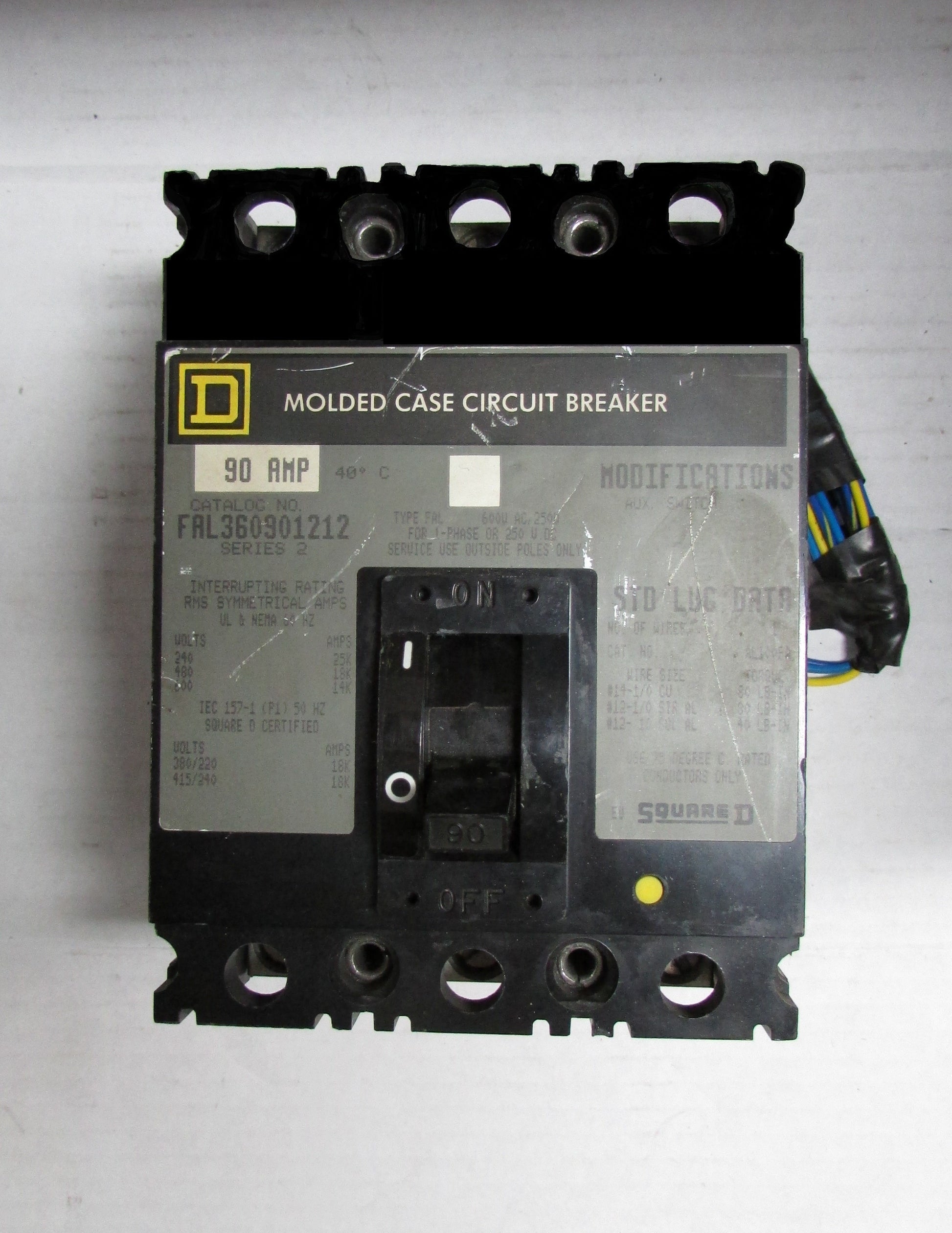 Square D FAL36090 1212 Circuit Breaker 90AMP