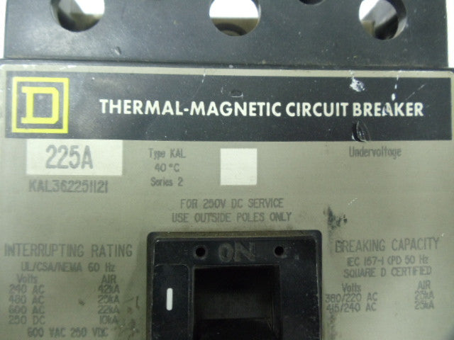 SQUARE D KAL362251121 CIRCUIT BREAKER