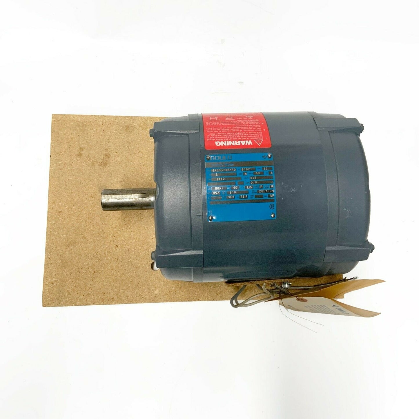 New: Gould/Century 6-333712-40 Electric Motor